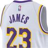 Nike NBA Los Angeles Lakers LeBron James Association Edition Swingman Dri-FIT Jersey White Men Streetwear DN2081-103