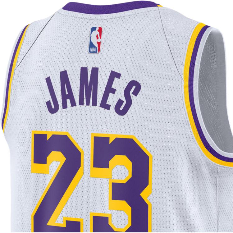 Nike NBA Los Angeles Lakers LeBron James Association Edition Swingman Dri-FIT Jersey White Men Streetwear DN2081-103