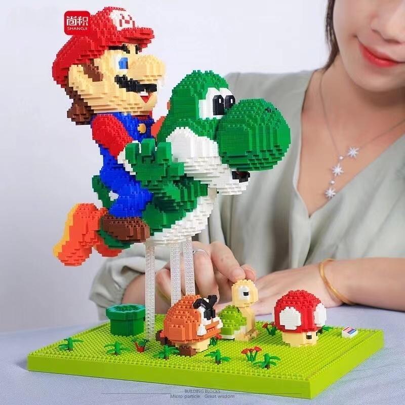 Cartoon Anime Game Figure Dinosaur Blocks Building Toy Bricks Educational Brinquedos for Kids Gift Children Christmas Present