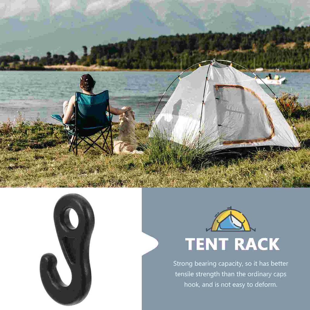 10Pcs Camping Tent Rope Hooks Professional Outdoor Hooks Portable Tent Fixed Outdoor Hooks