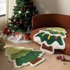 Tree Shape Bath Mat Washable Decorative Bedside Blanket For Kitchen Bathroom