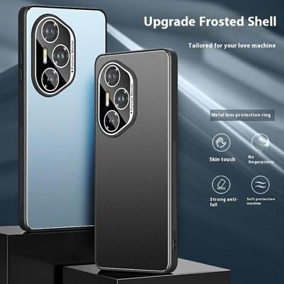 For Honor 400 Pro 5G (Globaal) Hoes PC+TPU Matte Achterkant Telefoonhoes met Lensfolie