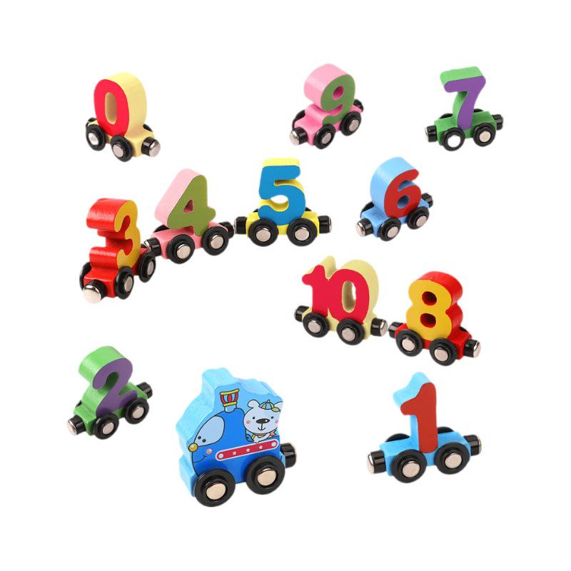 Magnetic Digital Train Toy - Educational Building Blocks for Kids Aged 1-6
