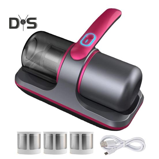 

Ручний пилосос Глибоке очищення УФ-пилосос Потужне всмоктування Низький рівень шуму Перезаряджуваний бездротовий пилосос для видалення кліщів 1 Set червоний