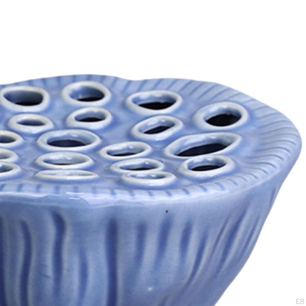 Arrangement of Flower Flowers Creative Floral Holder, Stable Ceramic Pot for Living Room,