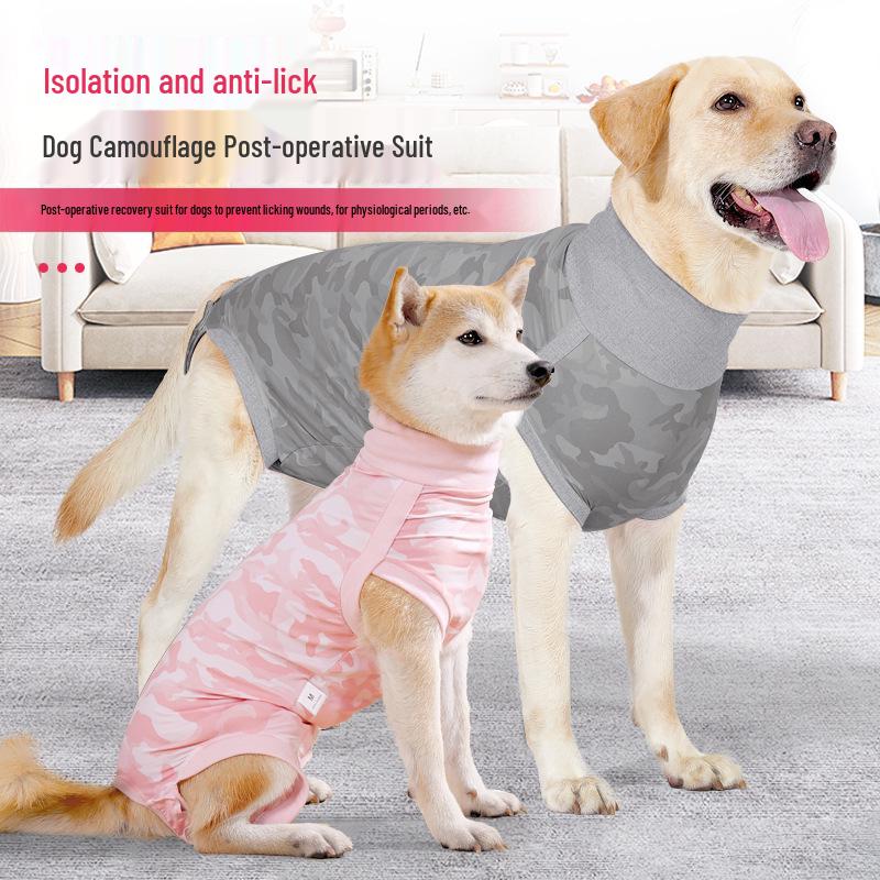 New Breathable Dog Recovery Suit: Sterilization, Weaning, Anti-Licking, Sanitary Pad-Friendly, Physiological Protection.