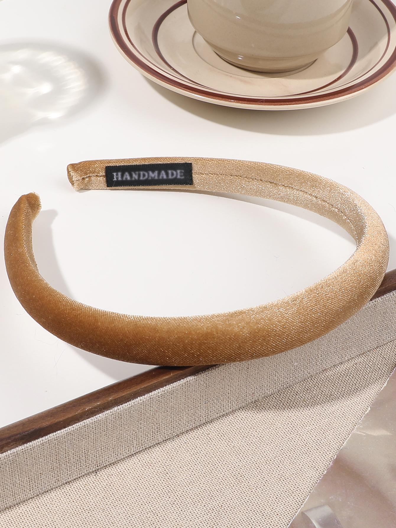 

1 шт. Модные клетчатые повязки на голову для женщин и девочек, Винтажная бархатная повязка на голову, Леопардовые повязки на голову, Нескользящие мягкие повязки на голову