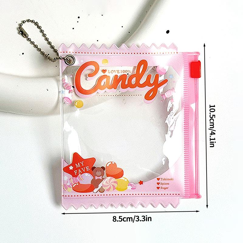 

Multi-Color Badge Holder Candy Bag Shaped Badge Protector Fans Supplies Waterproof Badge Display Bag Small Doll Protective Shell 1PC