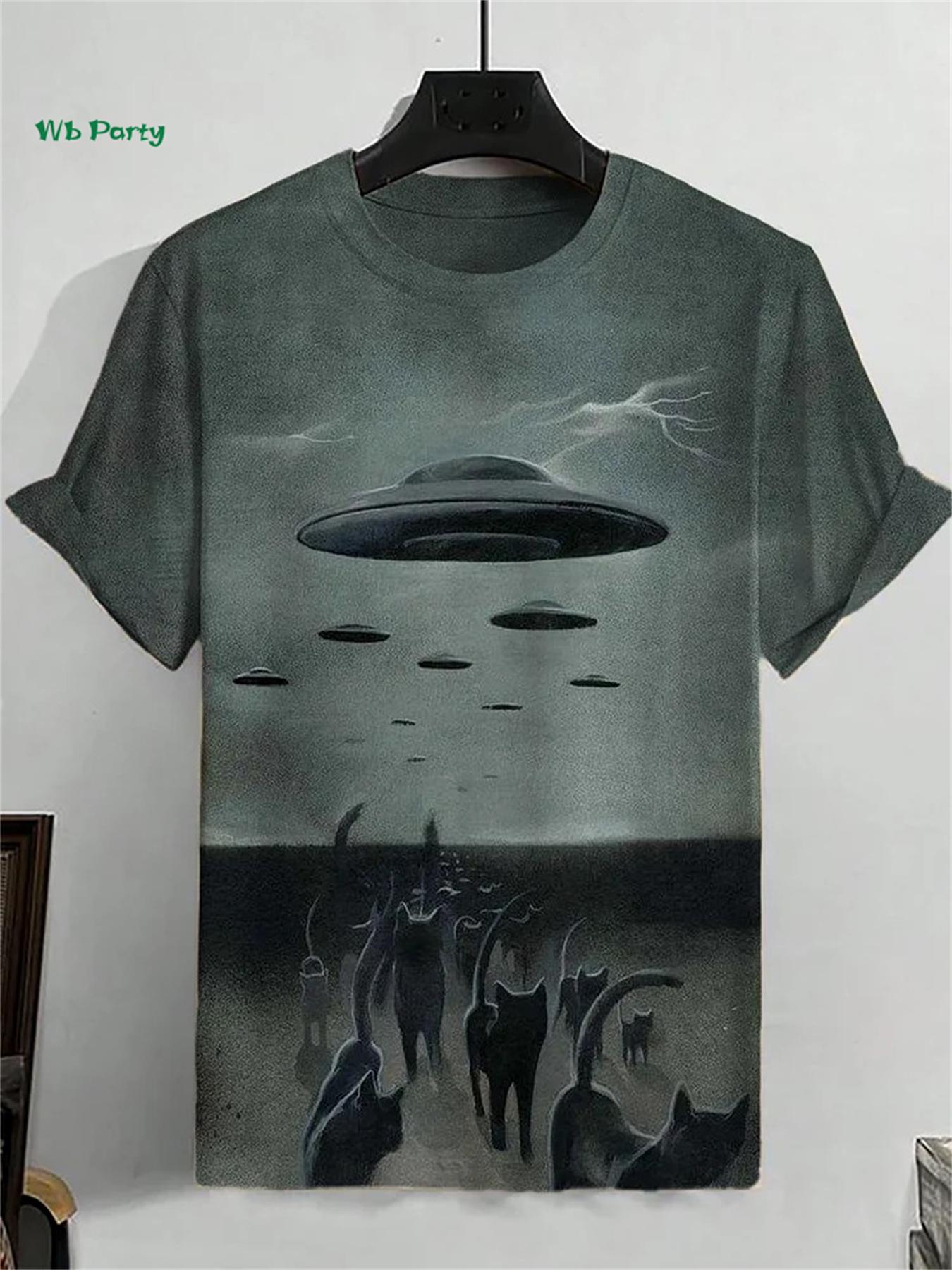 

Футболка свободного покроя с принтом в виде 3D-кота в стиле хип-хоп для мужчин, топы с короткими рукавами, летний свободный топ, мужская повседневная одежда 6XL