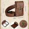 Steampunk Leather Phone Bag - Medieval Belt Accessory for Renaissance Cosplay