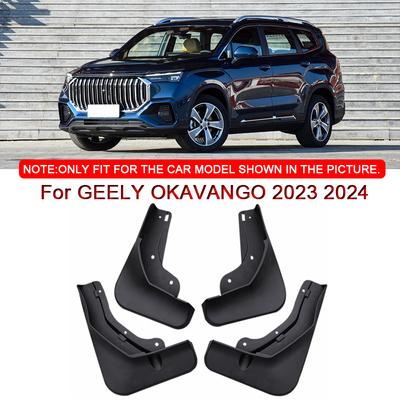 For GEELY OKAVANGO 2023 2024 Car Styling ABS Car Mud Flaps Splash Guard Mudguards MudFlaps Front Rear Fender Auto Accessories