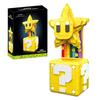 Adult Mario Star Piranha Plant & Fire Flower Building Blocks Set