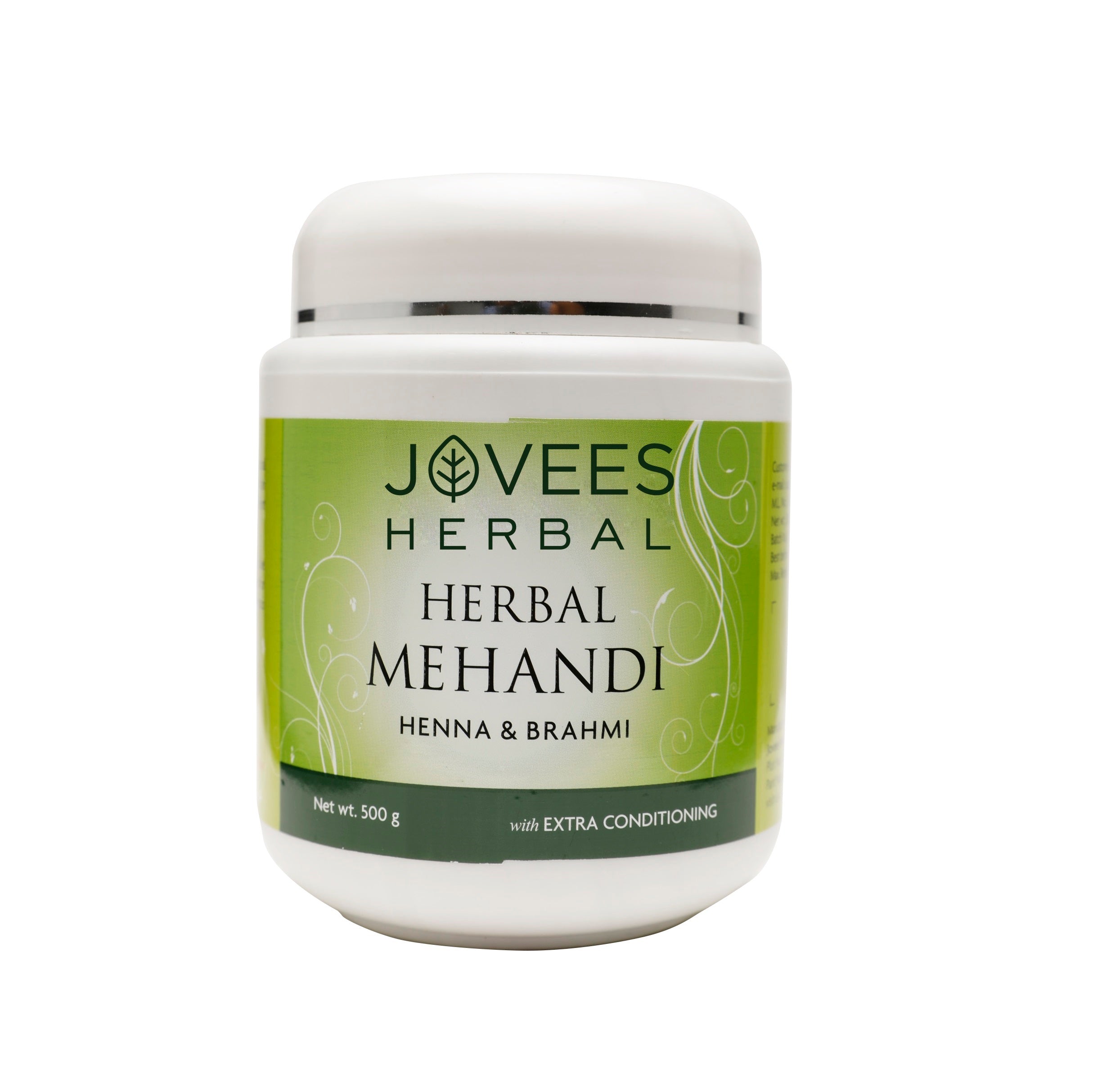 

Jovees Herbal Mehandi 500g Henna Hair Colour Pack With Brahmi For Strengthening Volume And Deep Conditioning