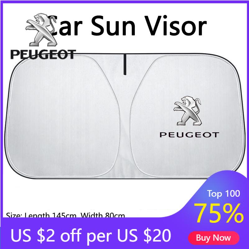 2026 Гаряча наклейка на авто Сонцезахисний козирок на лобове скло Автомобільний щиток для захисту від УФ для Peugeot 107 206 207 208 307 308 2008 3008 4008 GT 1