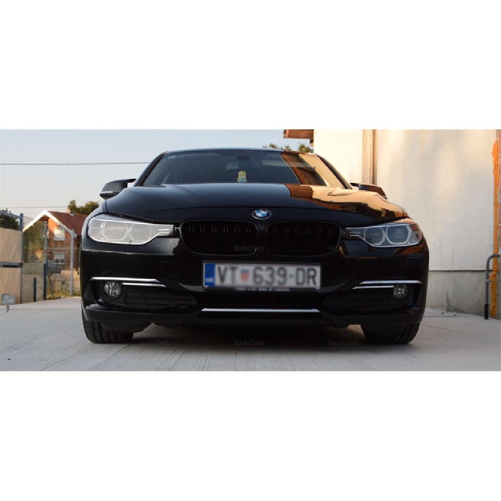 Calandre Avant Noire Brillant Pour BMW Série 3 F30 F31 F35 2012-2018 – Double Lamelles ABS Style Sport - 4