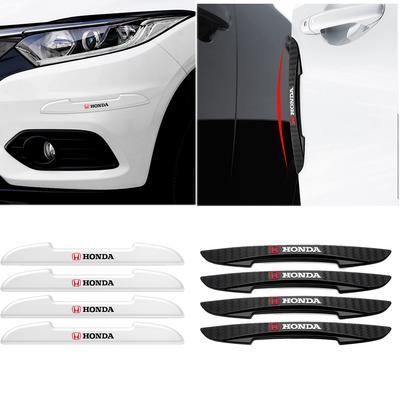 4Pcs 3D Car Door Anti-collision Bumper Strip Guards Side Protector Sticker For Civic 10th 11th Gen Hrv Jazz City Accord