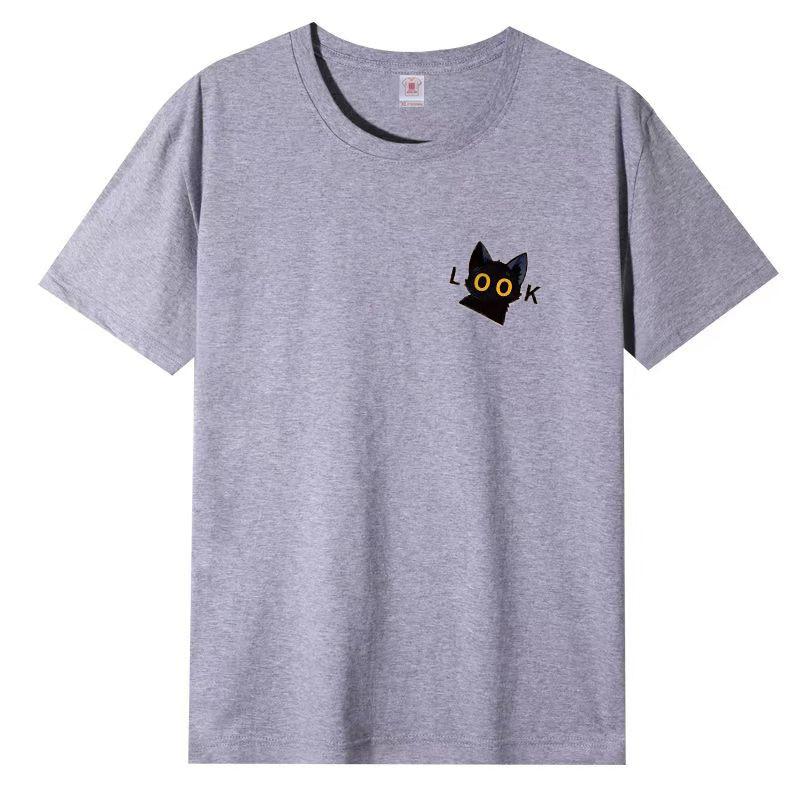 Cotton Short Sleeve T-shirt Women Loose Fashion Medium Sleeve Tops Summer Vintage T-Shirt