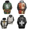 Medieval Knight Hoodie Pullover For Men And Women With Vibrant 3d Printing Design