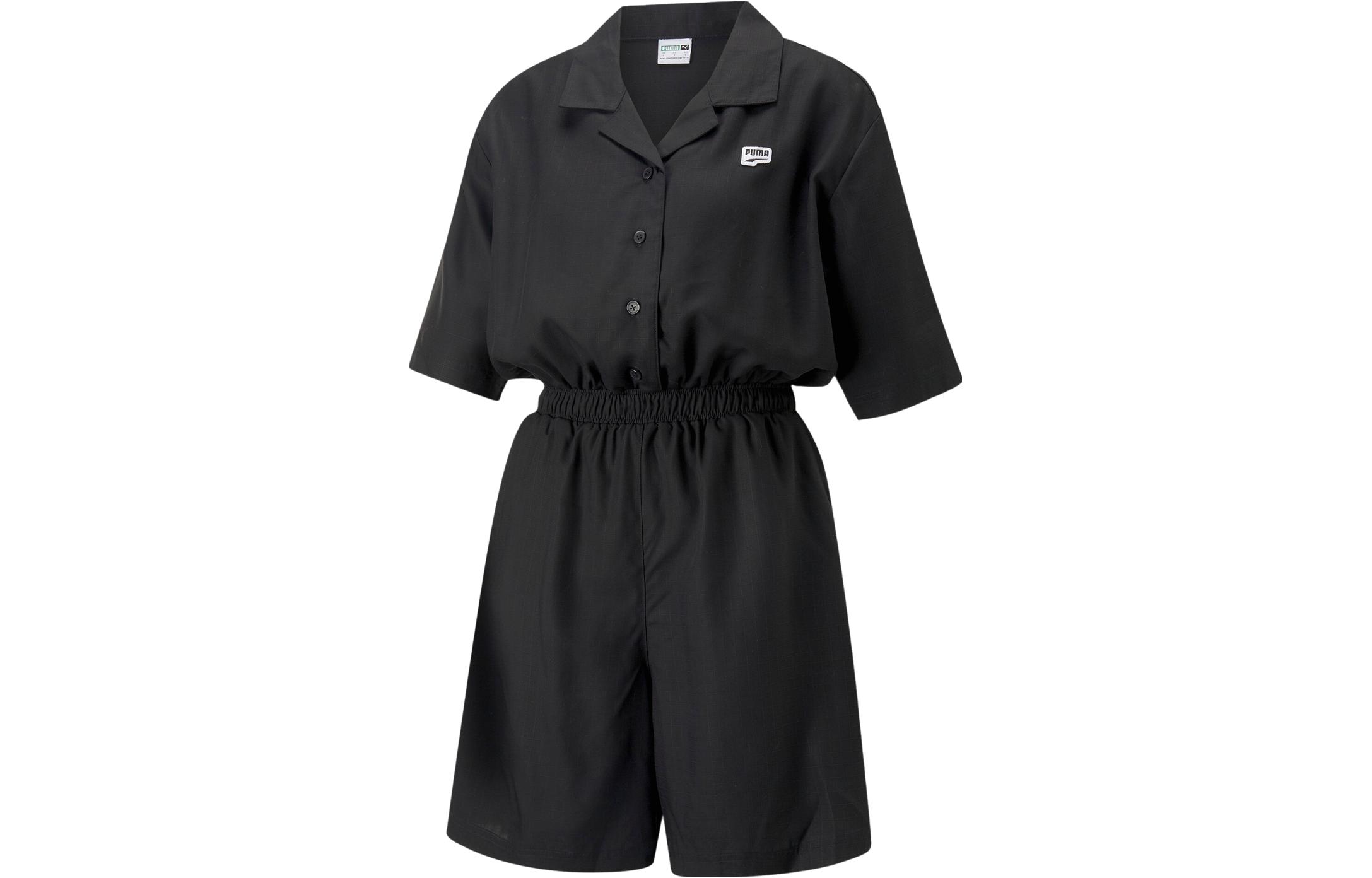PUMA Bodysuits Women s Black Square Collar 620632-01 M