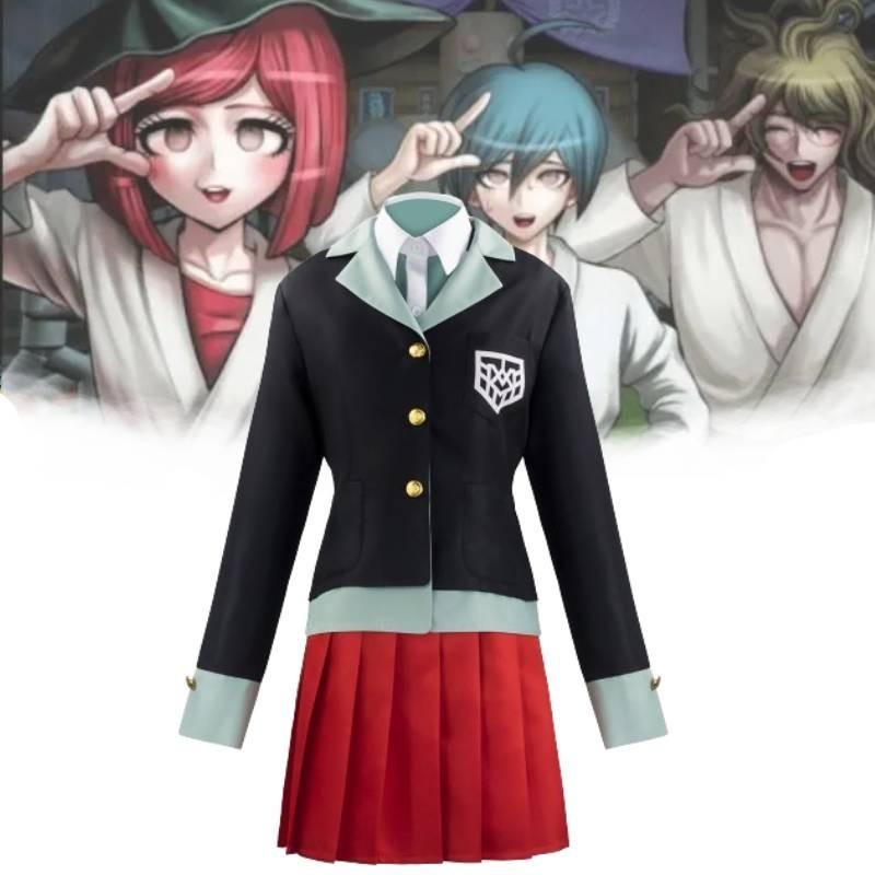 Danganronpa Yumeno Himiko Cosplay Set Fashion Simple College Girl Anime Party