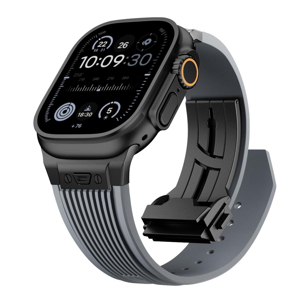 Luxury Strap for Apple Watch Band Ultra 3 49mm Series 11 10 46mm 9 8 7 45mm Sports Silicone Bracelet Belt Iwatch 6 SE 5 44mm