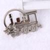 Design Metal Keyring Rock Fob Silver Punk Train Steam Holder Key Chains