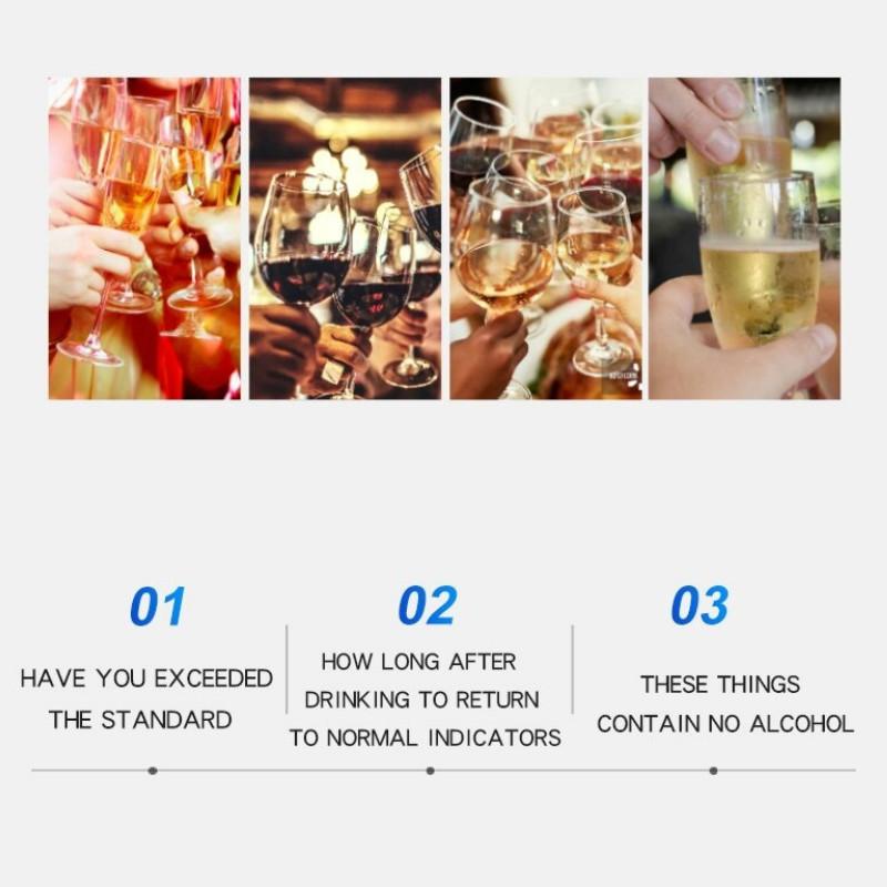 Breathalyzer Alcohol Detection Device Tester Professional Dispaly Liquid Breath Alcoholometer Digital Detector Lcd Police Alcool