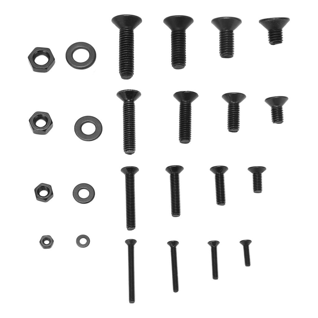 1220 Stück Schrauben Muttern Unterlegscheiben Sortiment M2 M3 M4 M5 Flachkopf Innensechskant Kohlenstoffstahl Befestigungselement
