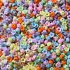 100Pcs 9mm Small Flower Beads Handmade DIY Bracelet Necklace Beaded Jewelry Accessories