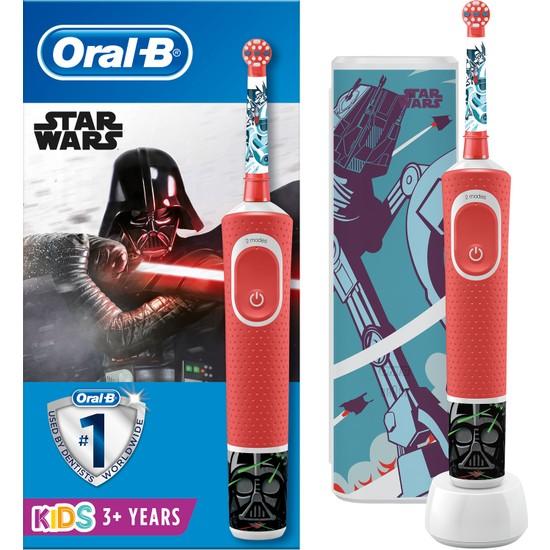 

Перезаряжаемая зубная щетка Oral-B для детей D100 Vitality Star Wars Special Edition + дорожный футляр