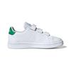 adidas Neo ADVANTAGE Synthetic Leather Comfortable Low Top Kids' Skateboarding Shoes White Children Aged 3 7 Years Old EF0223