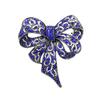 Rhinestone High -End Bow Brooch Fashion Retro Corsage Winter Clothing Accessories Women