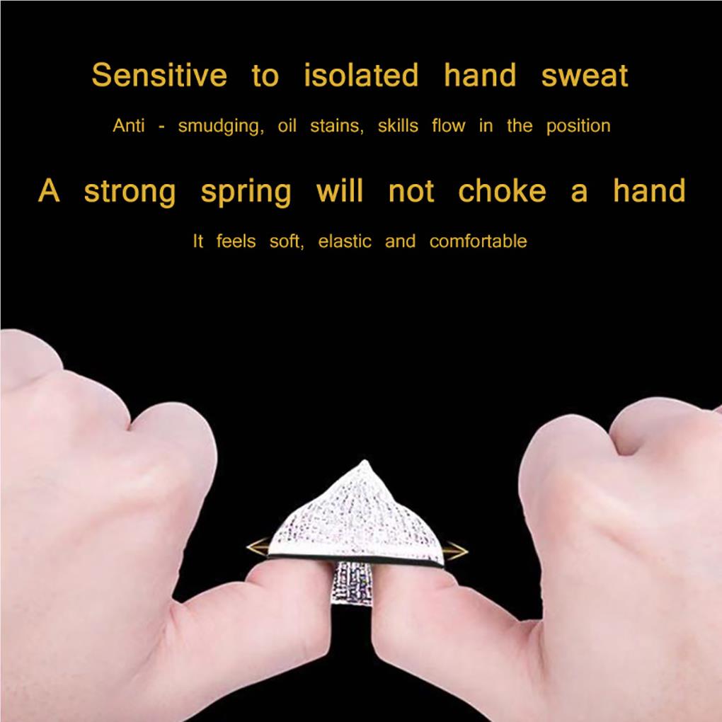 Finger Sleeves Sweat Proof Screen Breathable Comfortable Mobile Game Controllers Anti-fingerprint Gaming Accessory