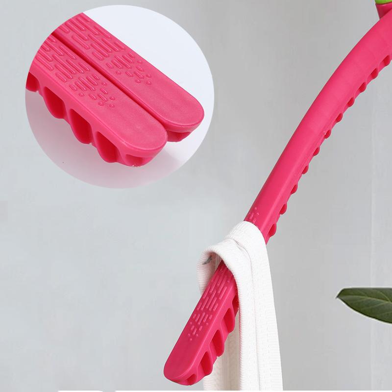 Dopamine Folding Clothes Hangers Anti-Slip Rotatable Clothes Drying Rack Space Saving Plastic Clothes Holders Travel