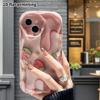 Phone Case: 2D flat design suitable for iPhone 18 17 16 15 14 13 Pro protective case, plush strawberry, perfect Christmas and Halloween holiday gift