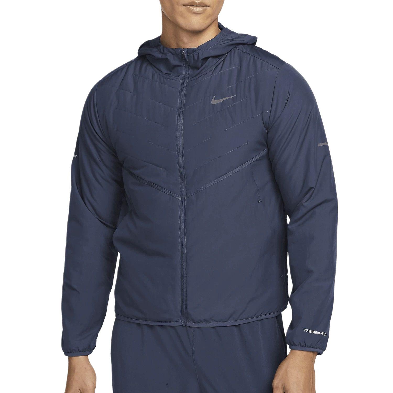 

Чоловіча бавовняна куртка Nike Therma-Fit Repel на блискавці з капюшоном, однотонна, з довгим рукавом, куртка DD5645-437 L