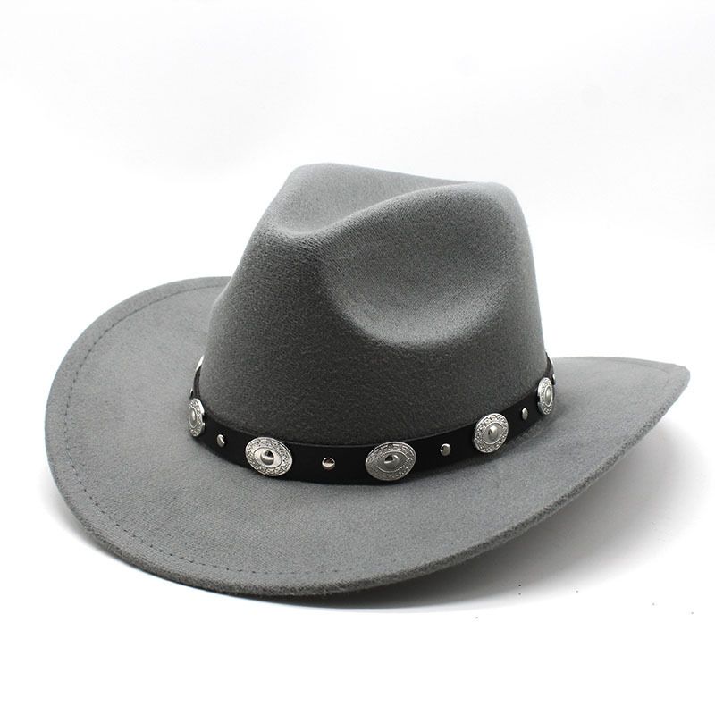 Neuer Stil Wollener Western Cowboy Zylinder für Männer und Frauen Paarhut