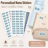 72Pcs Personalized Name Stickers Custom Waterproof Labels For Water Bottles Lunch Boxes School Supplies Storage Containers