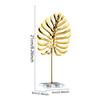 Metal Leaf Decor 21cm/8.26inches Iron Leaf Statue With Base Household Table Decoration Aesthetic Home Table Centerpieces For