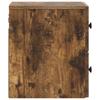 Wall Mounted Nightstand Smoked Oak 33 x 34.5 x 40 cm
