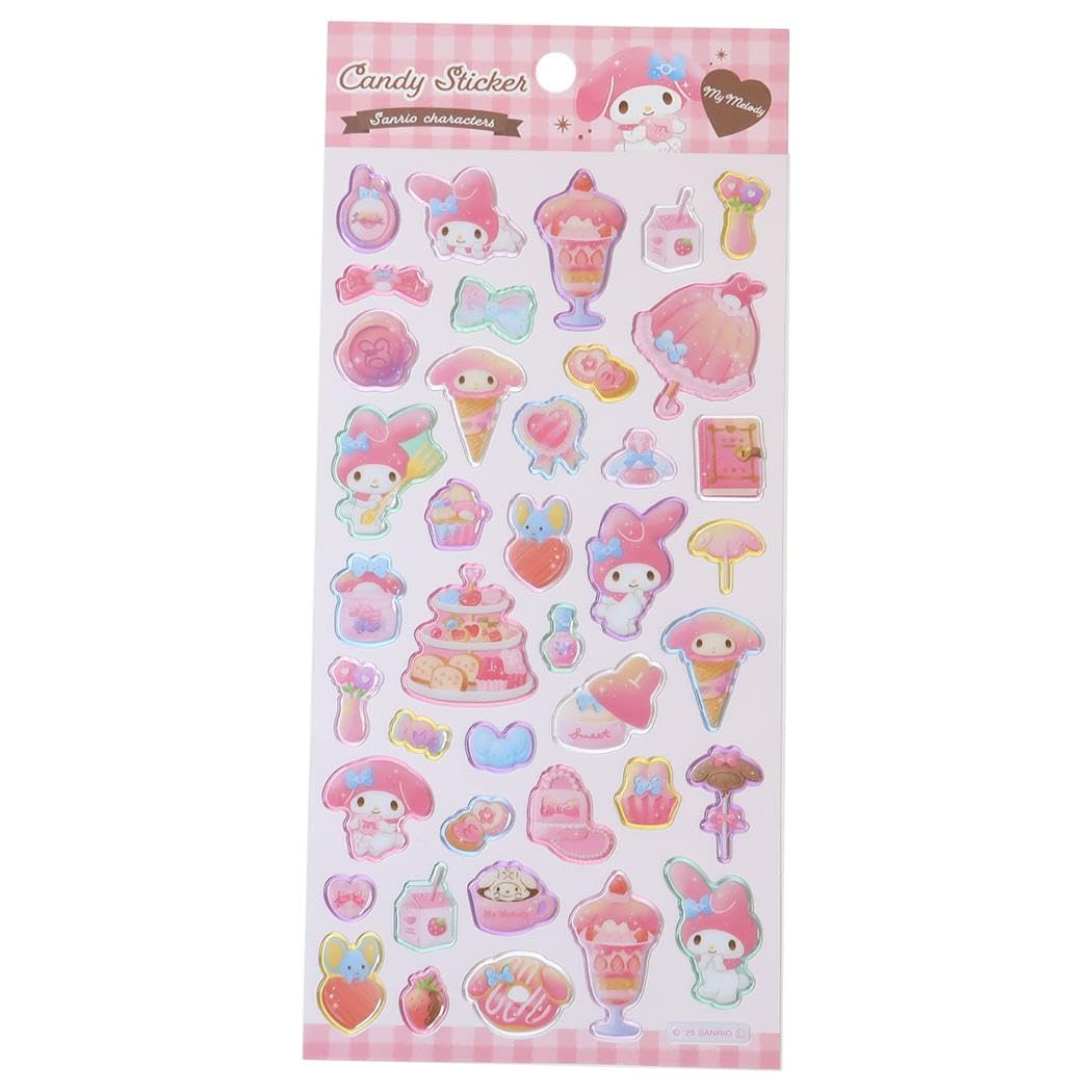 

My Melody Candy Sticker Sanrio [Sticker Sheet] рожевий