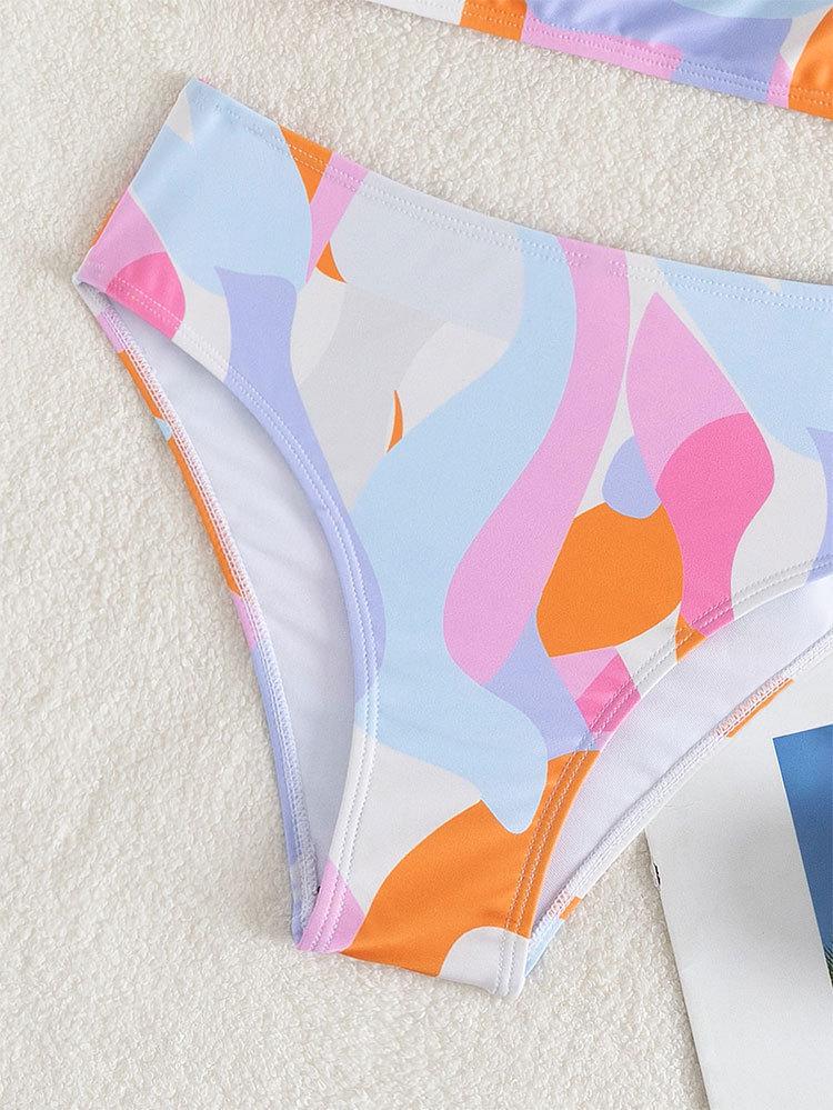 2025 European & American Women's Sexy High Waist Bikini Swimwear