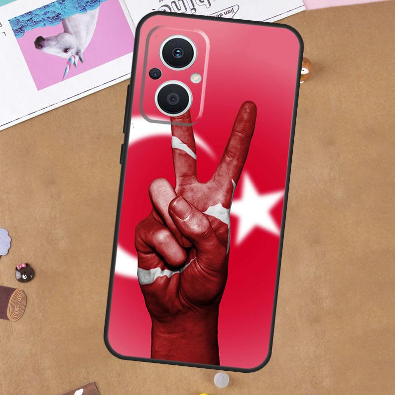 Turkey Turkish Flag Case For OPPO Reno 11 10 Pro 8 7 6 5 4 Lite 8T 5Z 4Z 11F OPPO Find X5 X6 Pro X2 Neo X3 Lite