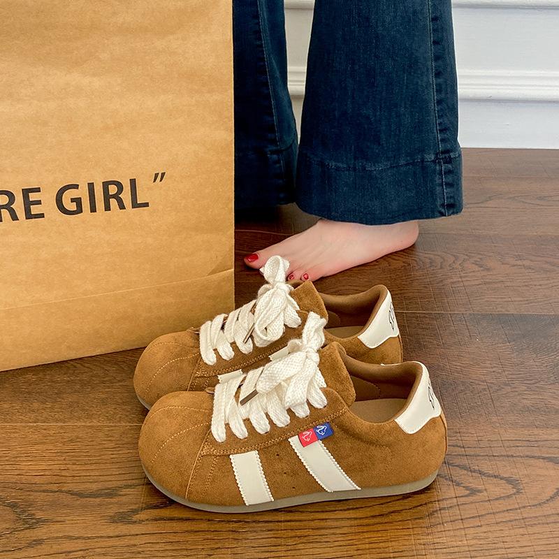 2025 Herbst neue Retro Innenhöhe erhöhen Merad Schnür-Capybara großer Kopf Deutsche Trainingsschuhe lässige Board-Schuhe Damen