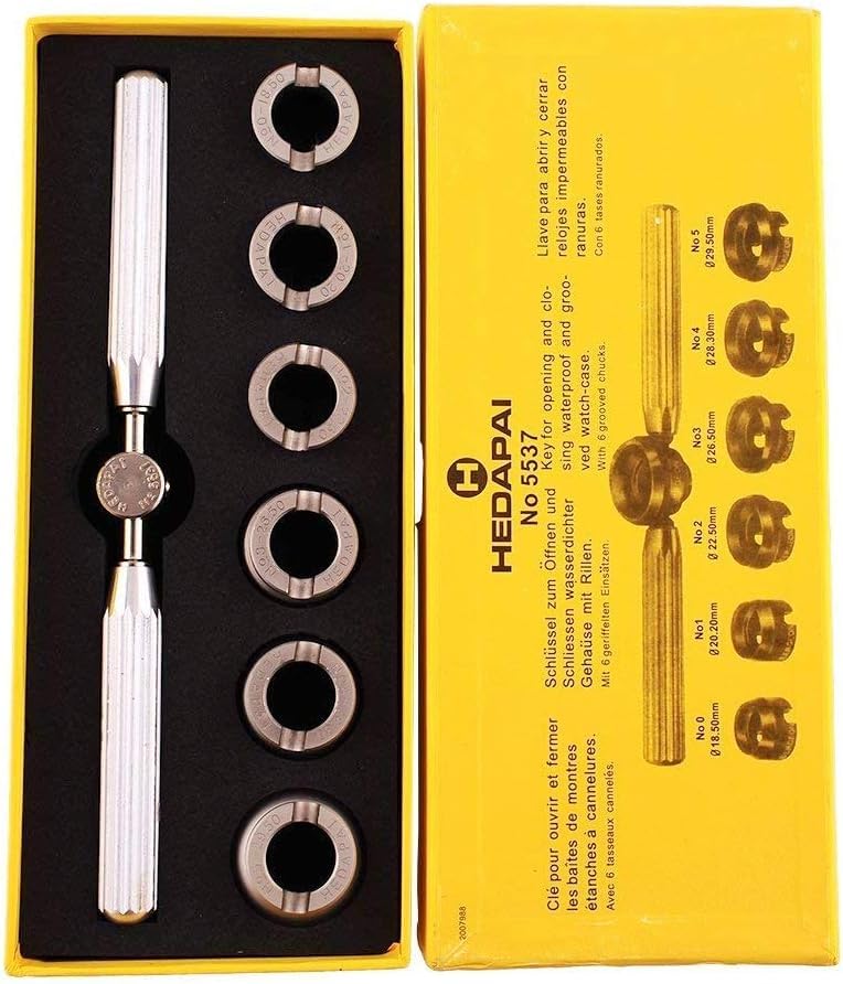 TICFROG Watch Tool Set for Rolex Watch Caseback Removal - Includes 6 Sizes of Dedicated Attachments.