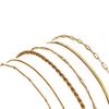 SHEIN Women's 6-Piece Fashion Bracelet Set with Alloy Beads and Box Chain