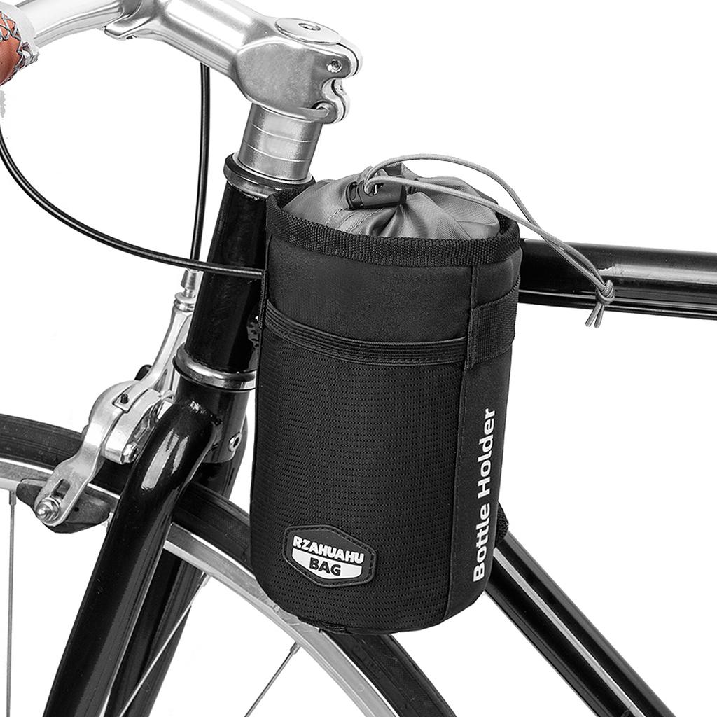 Bike Water Bottle Holder Bag Insulated Bicycle Handlebar Drink Beverage Storage Cooler Bag Pannier for Bike Motorcycle