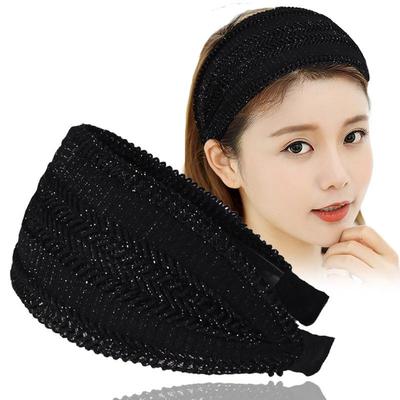 Non-Slip Wide Edge Headband with Toothed Grip for Women