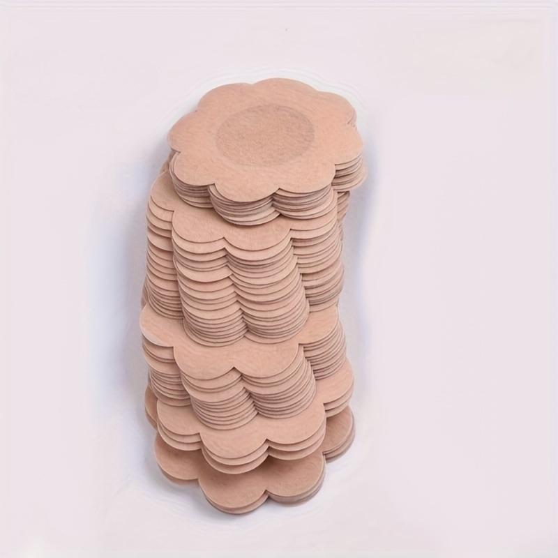 30 Stück ultra-dünne Einweg-Milchpflaster - atmungsaktives Vliesmaterial, Anti-Aufwölbung Design, runde und florale Form, nahtlose Modeaccessoires