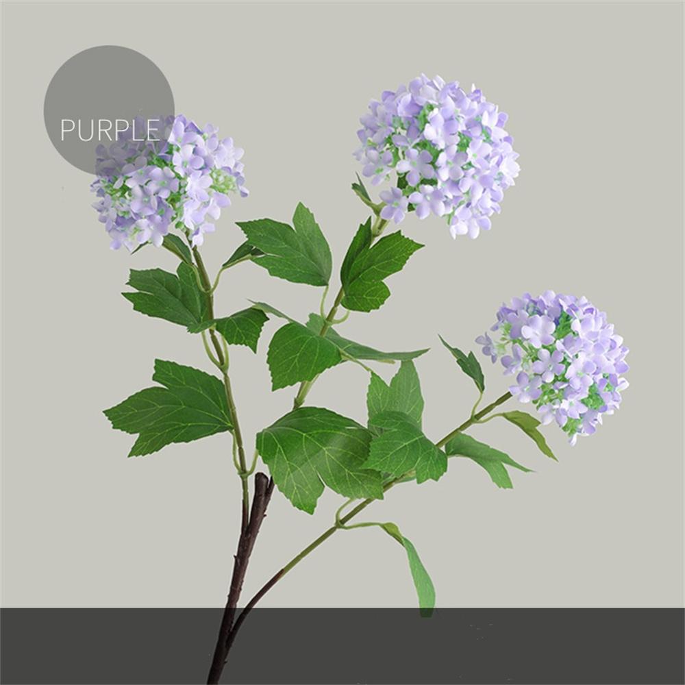 3 Heads Silk Artificial Hydrangea Lifelike Flower 70cm Fake Flowers Room Wedding Home Table Decorations Party Diy Bouquet Floral